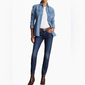 Polo Ralph Lauren The Tompkins Skinny Jeans High Waist Size 32